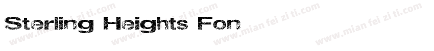 Sterling Heights Fon字体转换